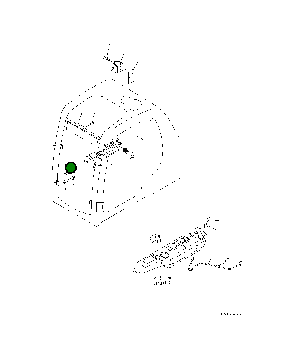 Винт 01224-30510 Komatsu