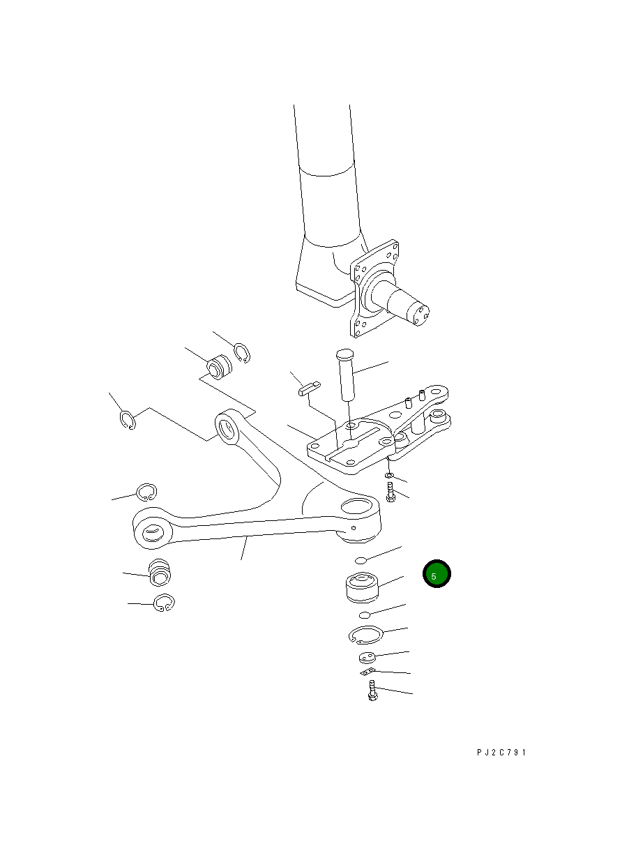 Втулка 281-50-17160 Komatsu