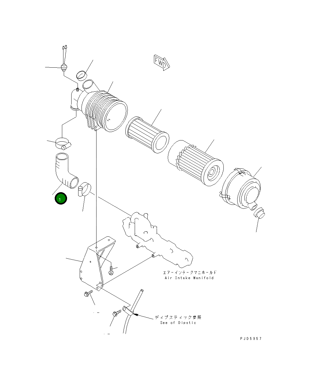 Шланг YM129910-12210 Komatsu