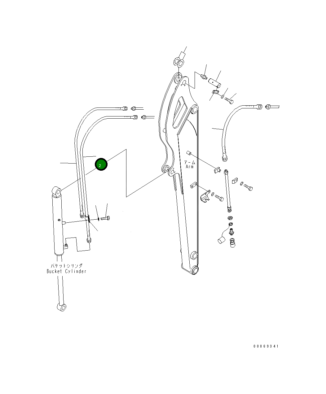 Шланг 22F-943-3211 Komatsu