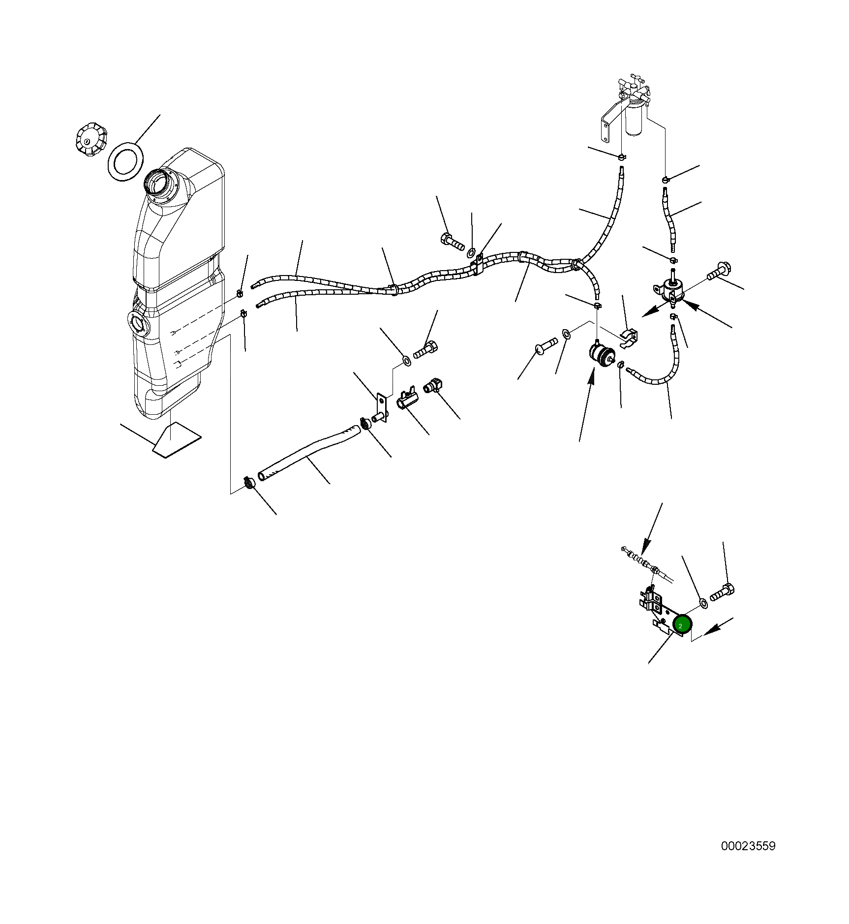 Шланг 22K-04-R1230 Komatsu
