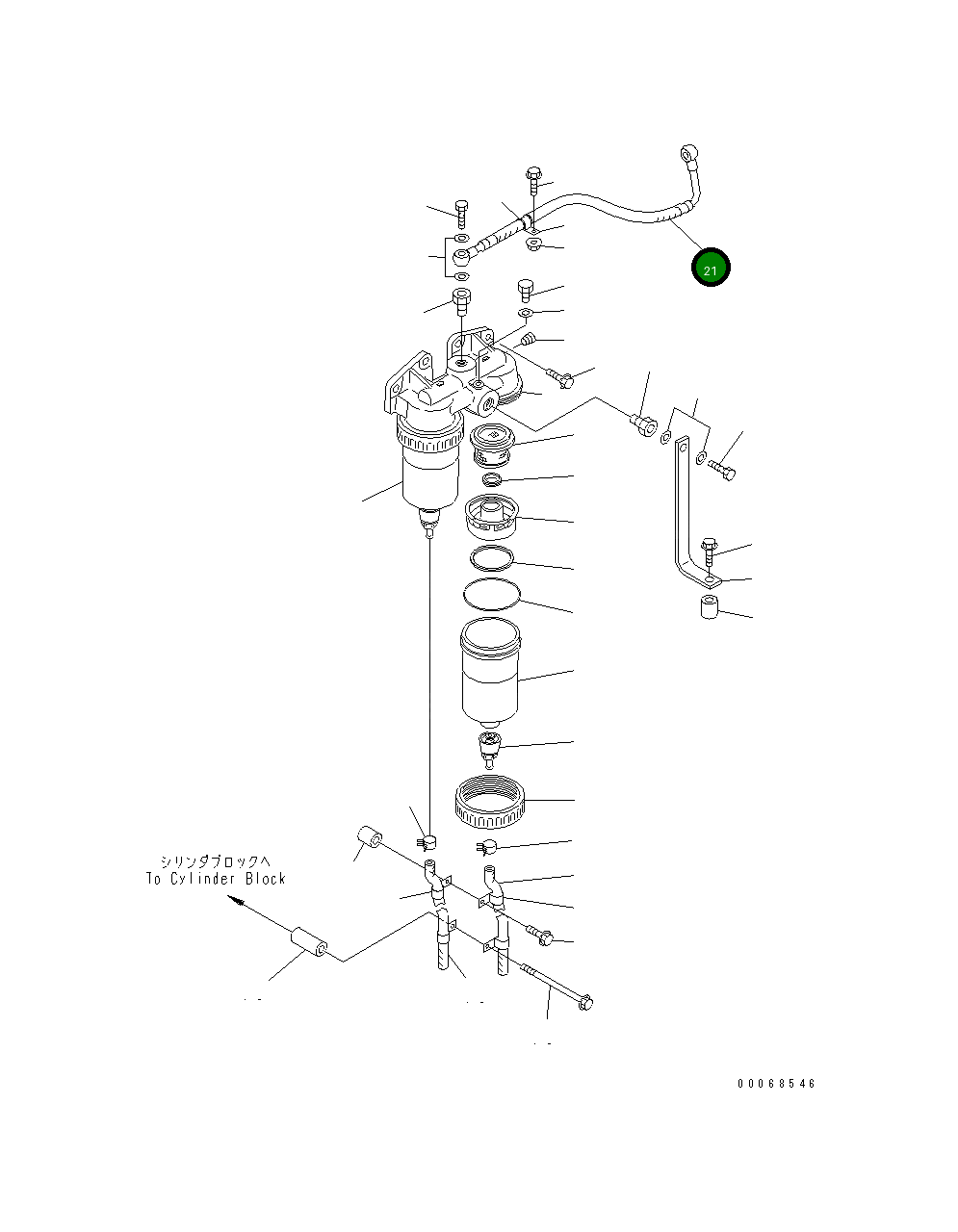 Шланг 6218-71-9330 Komatsu