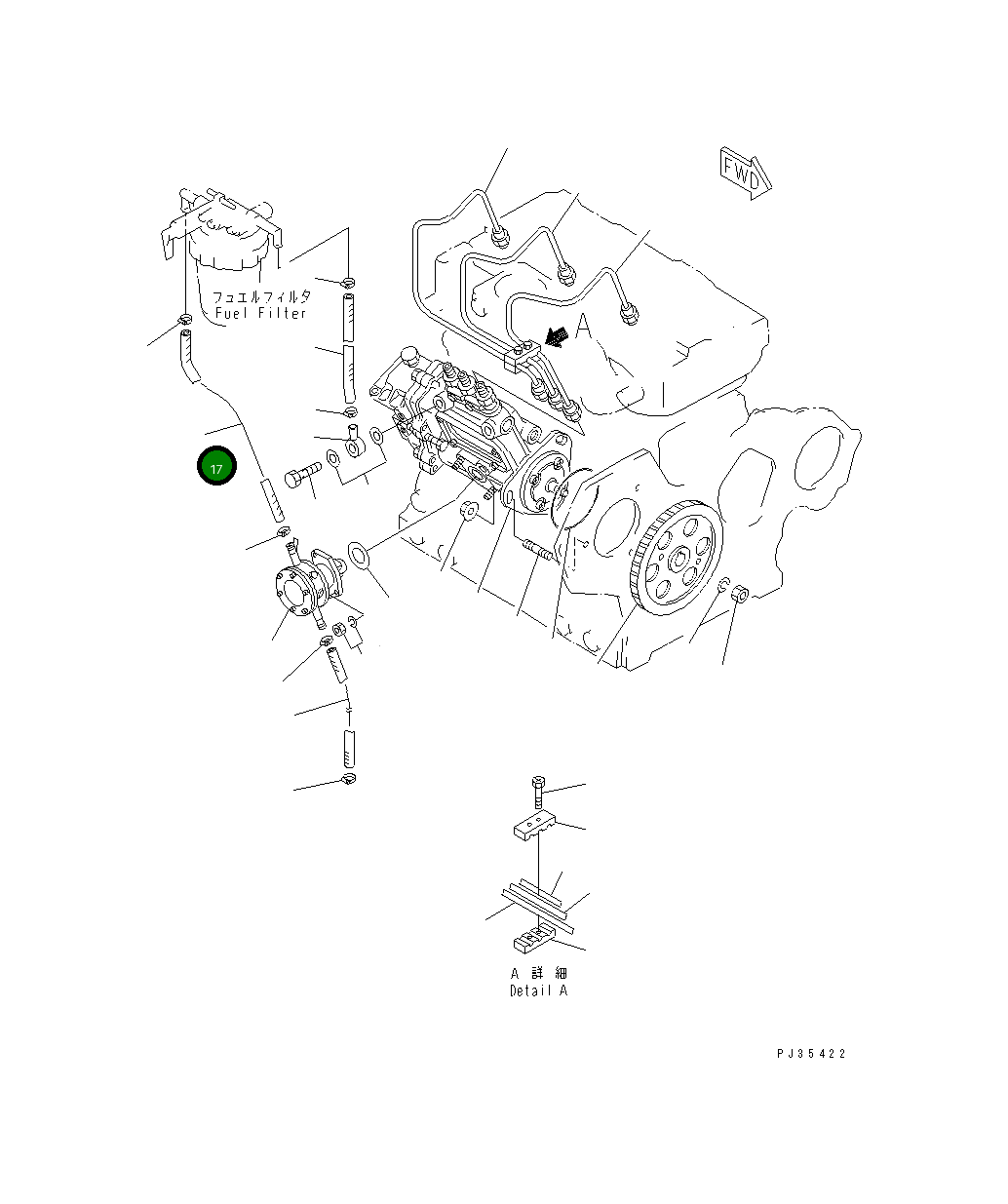 Шланг YM129255-59580 Komatsu