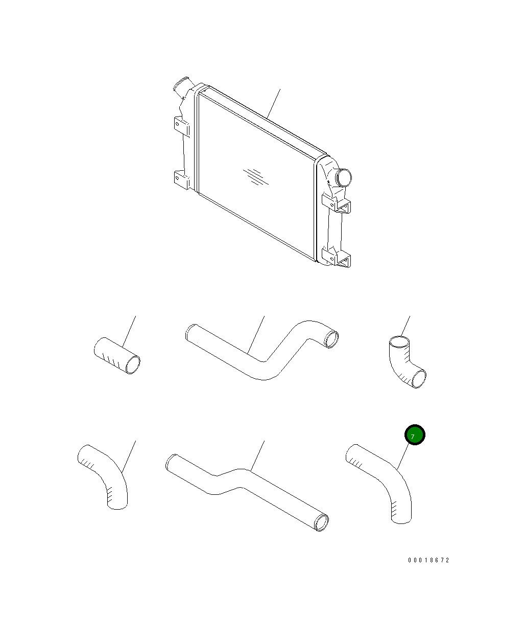Шланг 6743-11-4961 Komatsu