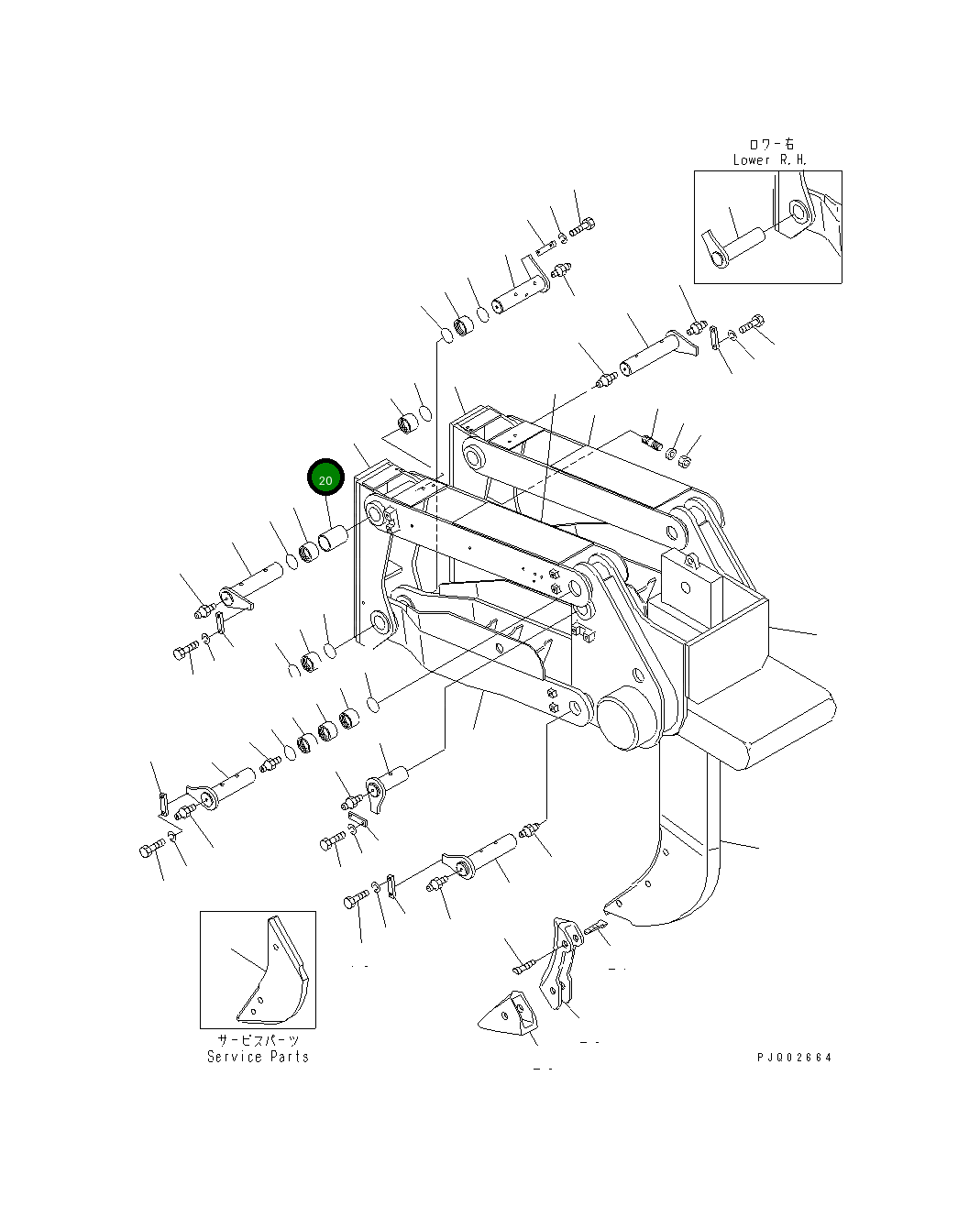 Втулка 195-78-11240 Komatsu