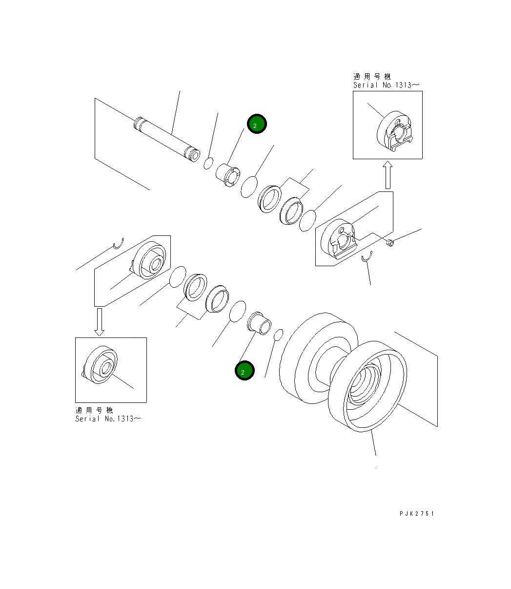 Втулка 10S-30-22390 Komatsu