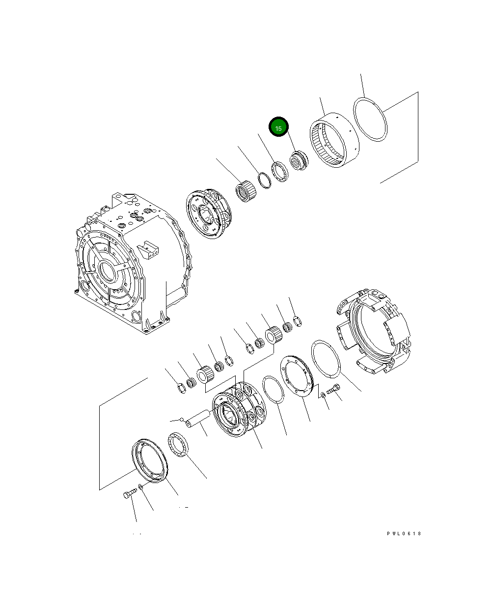 Втулка 198-15-42161 Komatsu