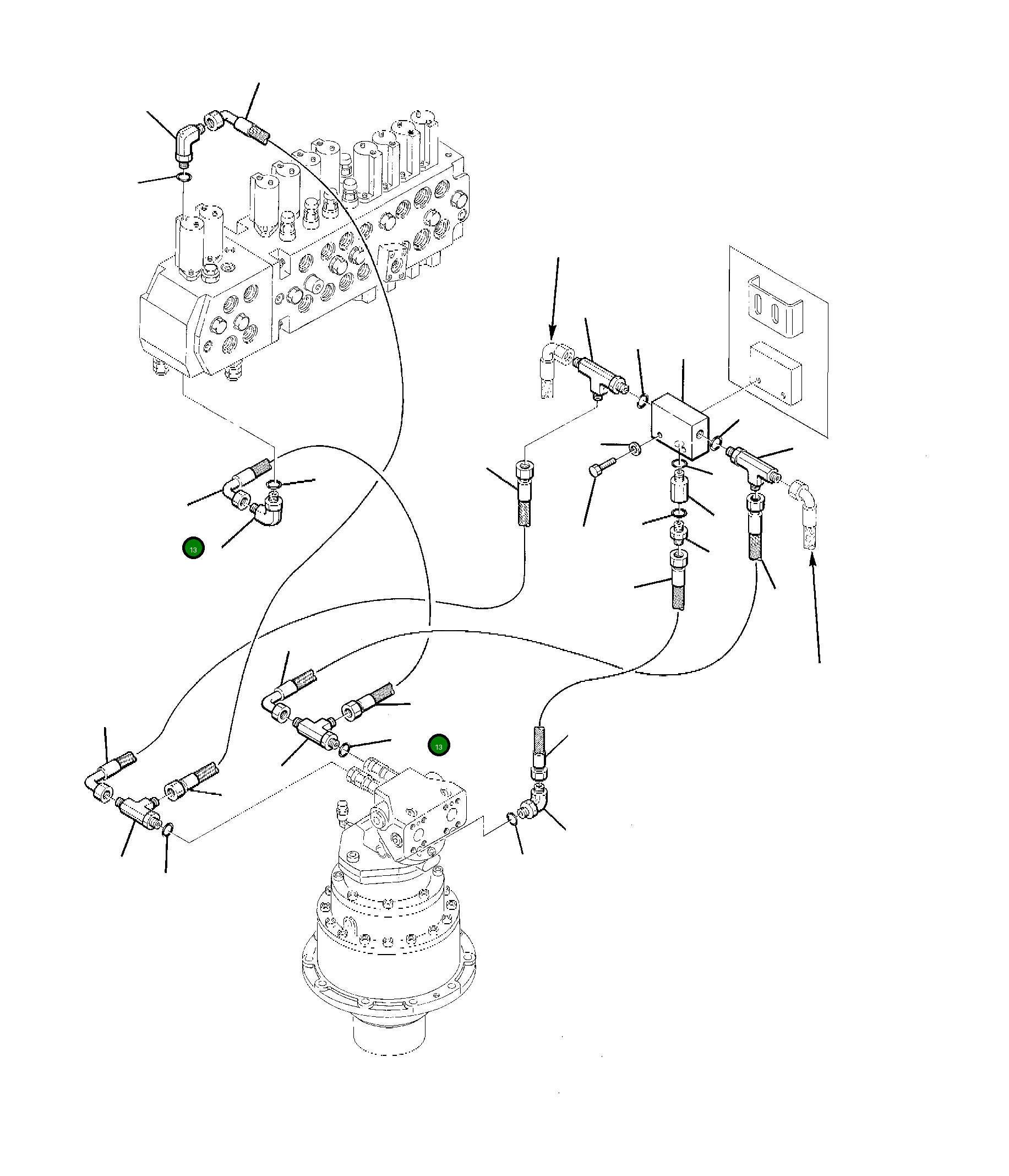 Шланг 21D-09-97560 Komatsu