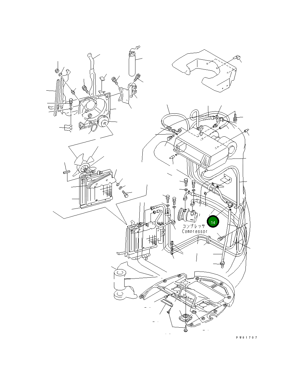 Шланг YM172164-18740 Komatsu