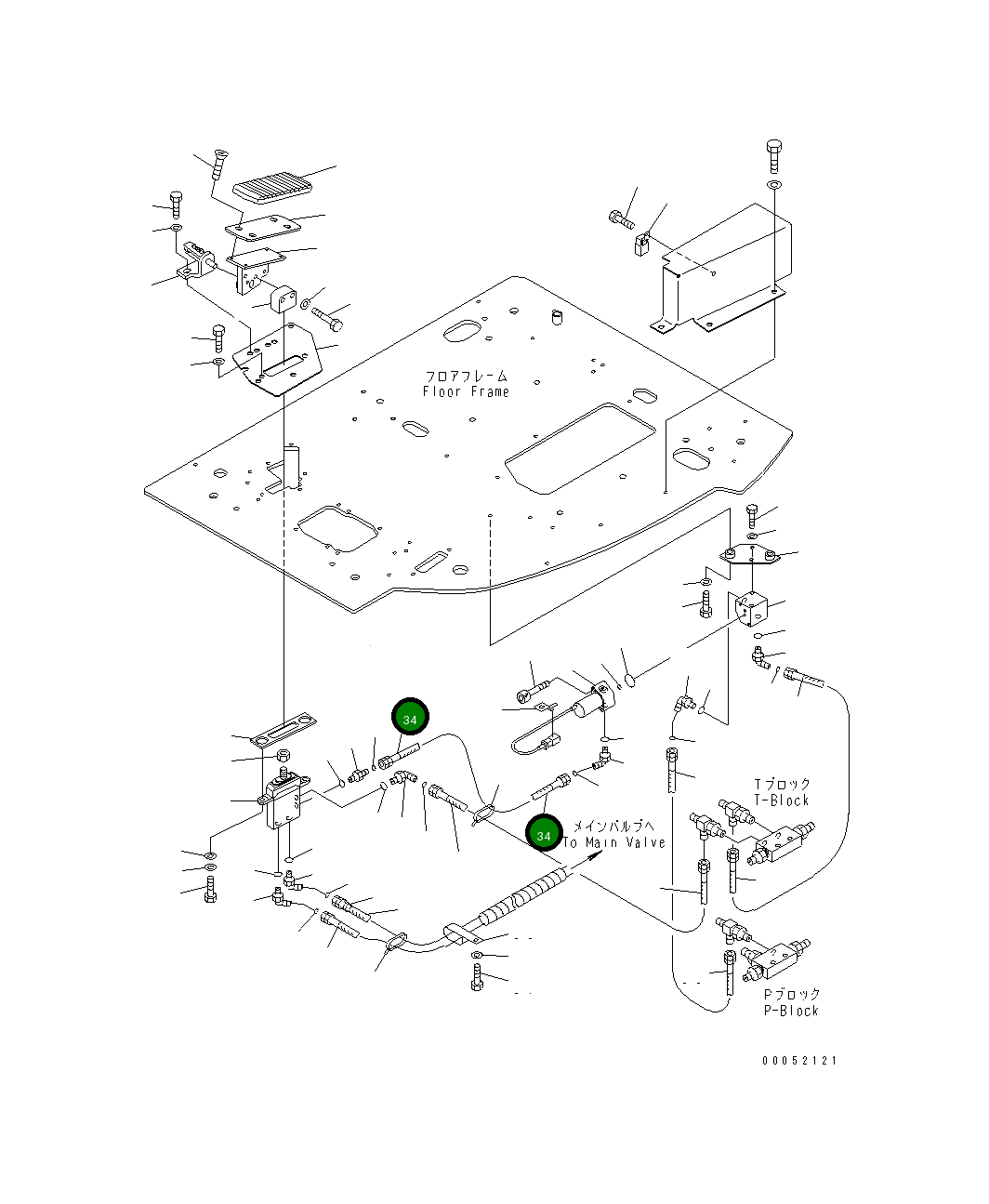 Шланг 22U-62-31371 Komatsu