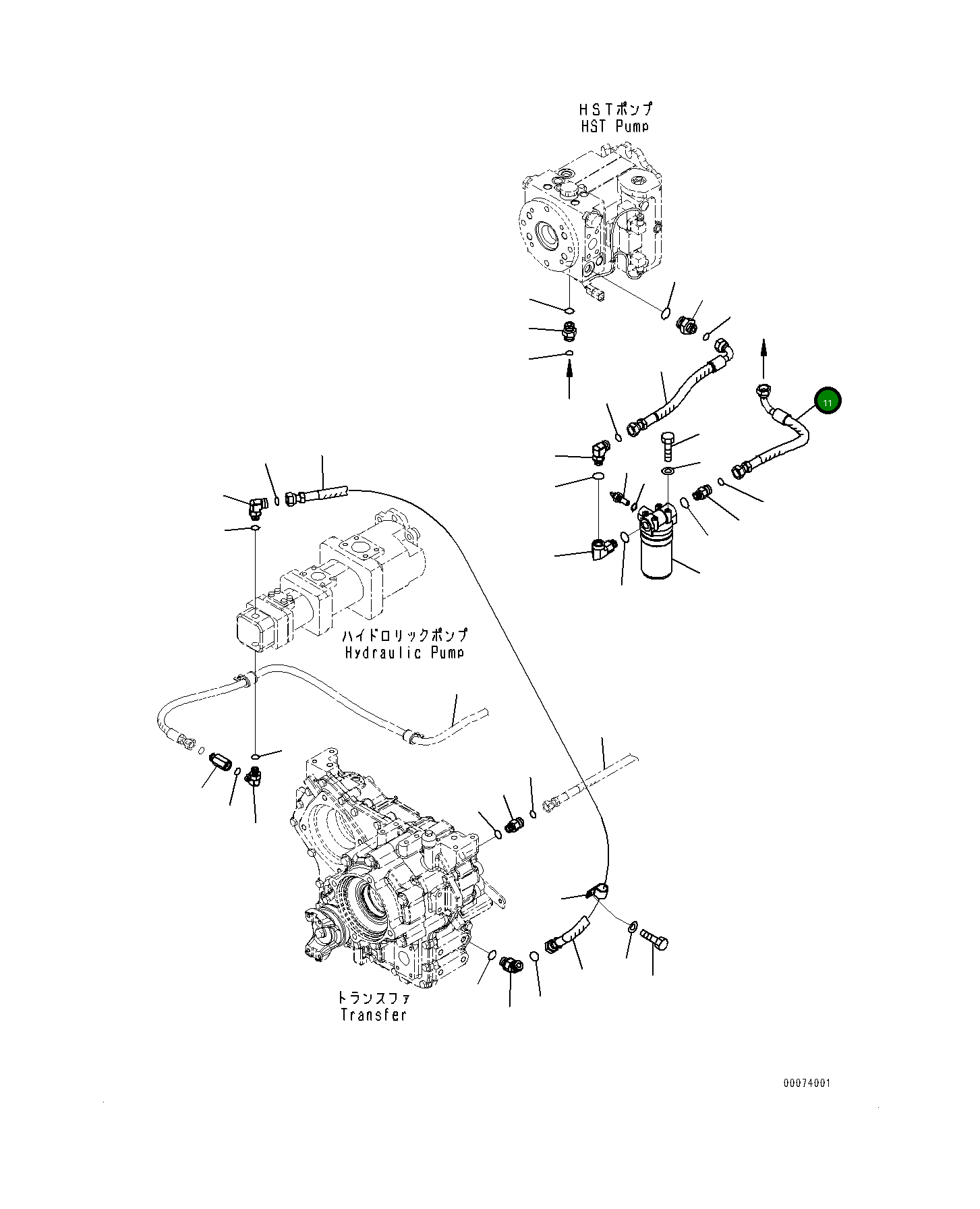Шланг 419-18-42250 Komatsu