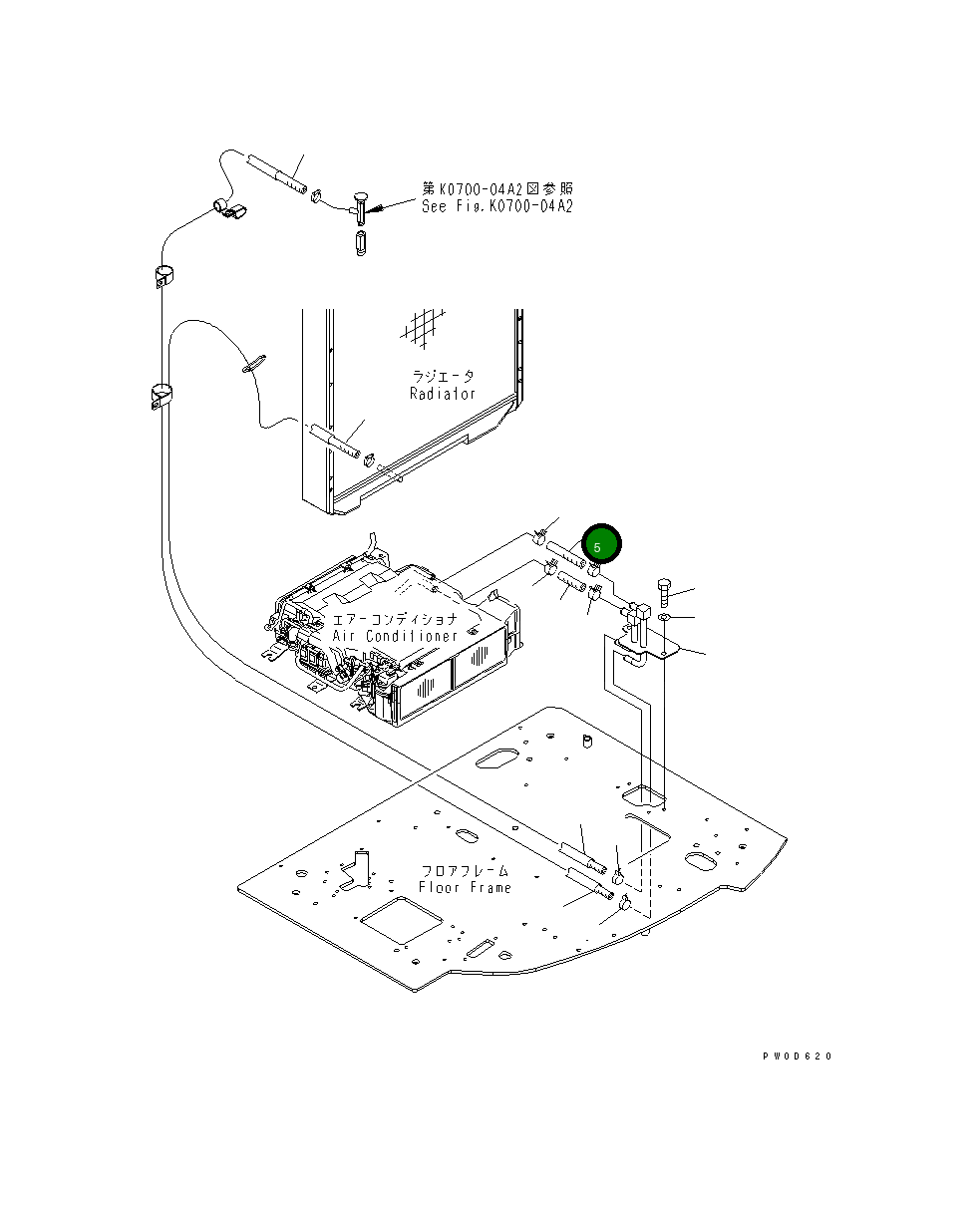Шланг 22U-979-1920 Komatsu