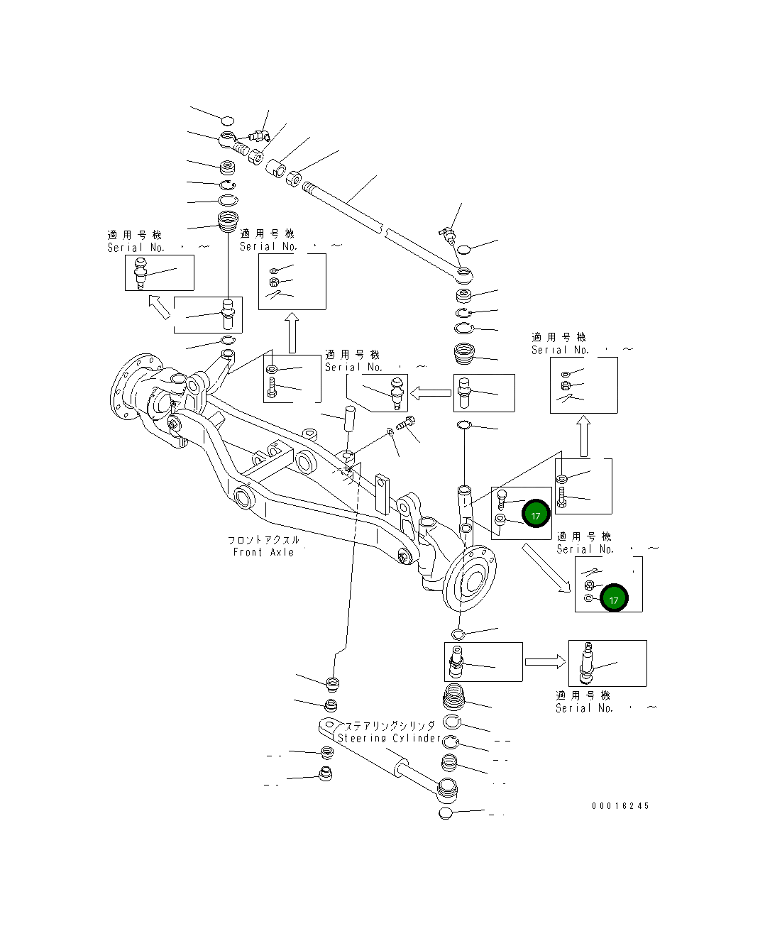 Гайка (K-2) 01529-32427 Komatsu