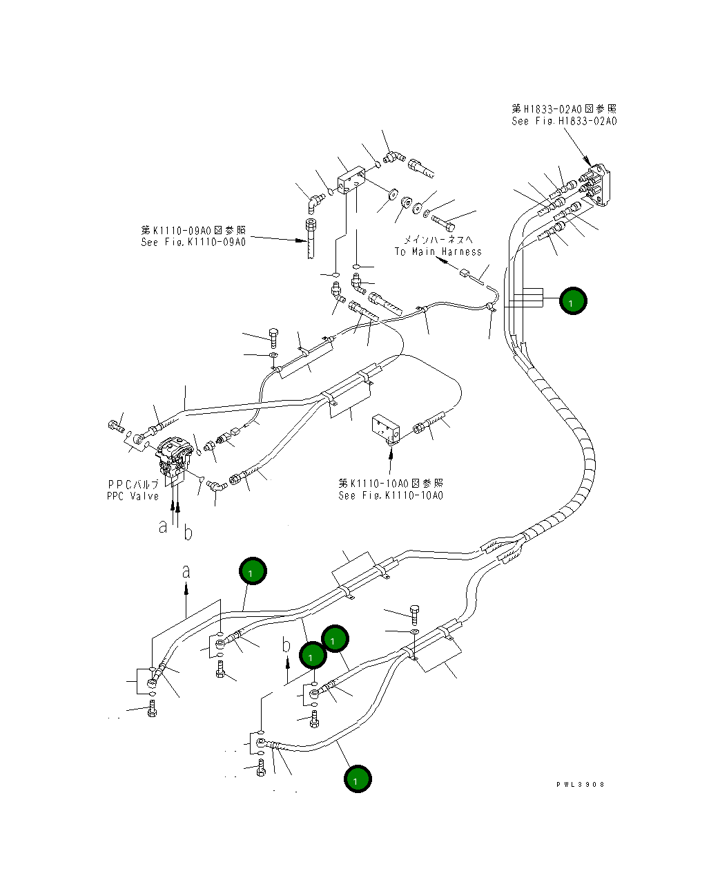 Шланг 21M-62-16621 Komatsu