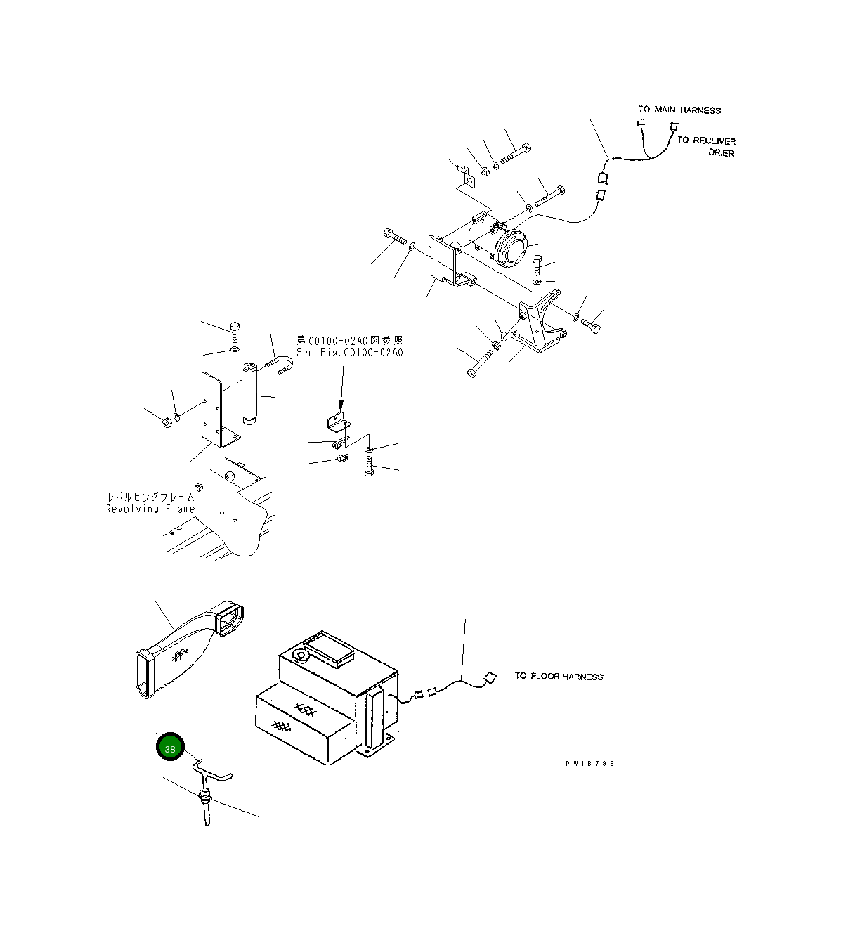 Шланг 20Y-979-C410 Komatsu