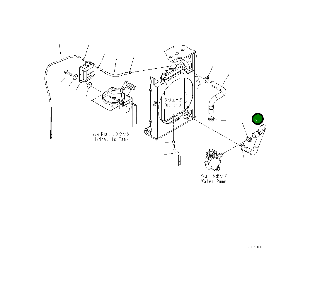 Шланг 22K-03-21161 Komatsu