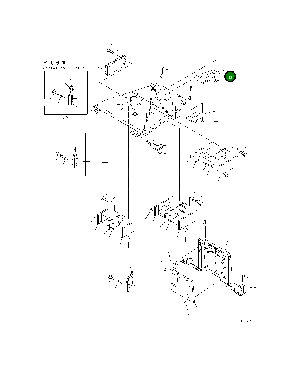 Тканевый элемент 154-862-5340 Komatsu