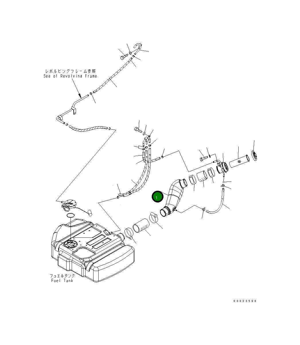 Шланг 21W-04-41132 Komatsu