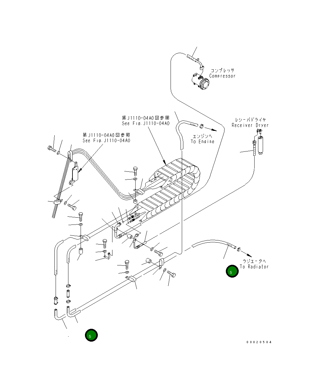 Шланг 20Y-979-4310 Komatsu