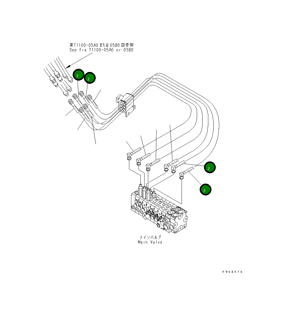 Шланг 22K-62-12423 Komatsu