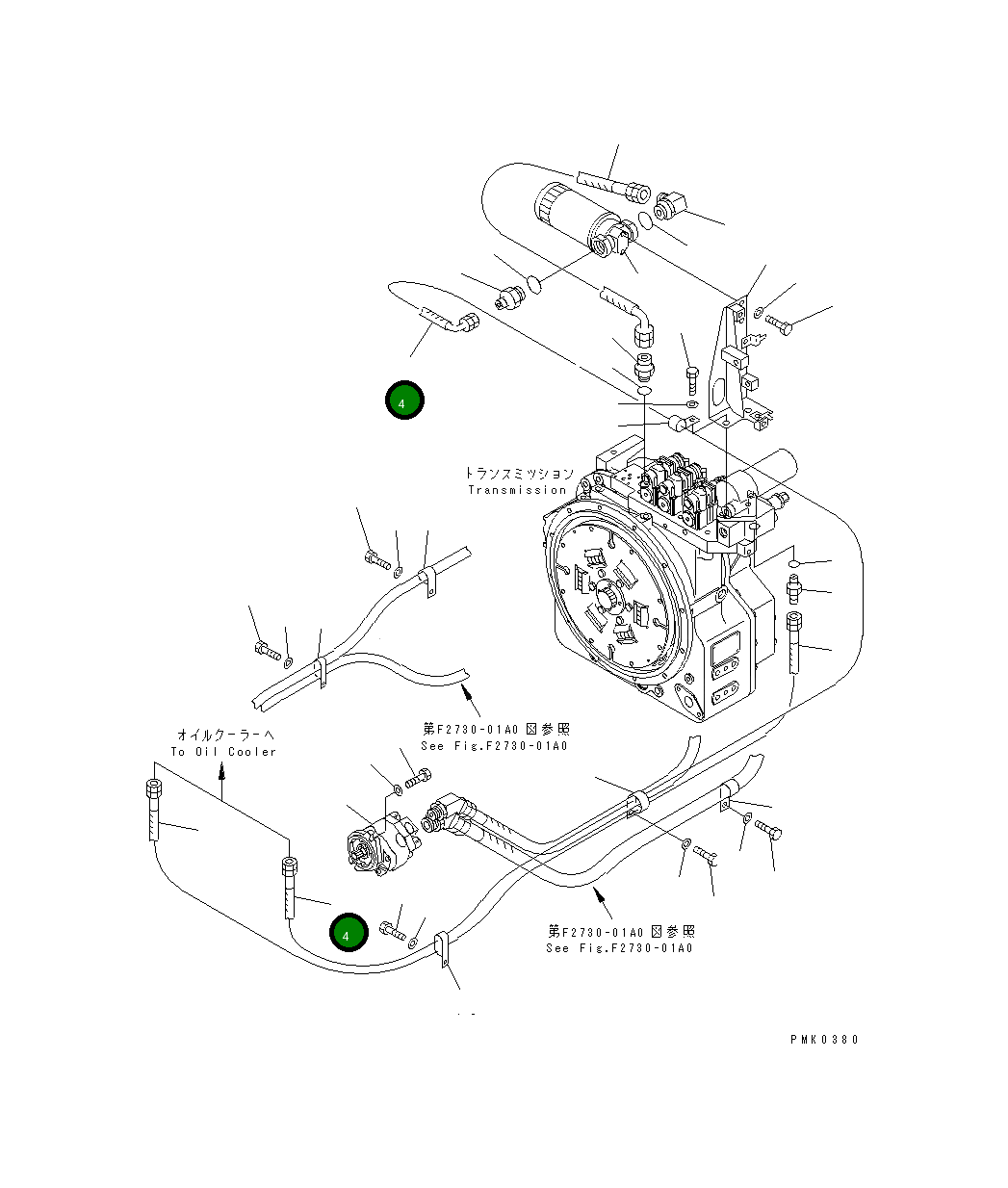 Шланг 21J-62-16920 Komatsu