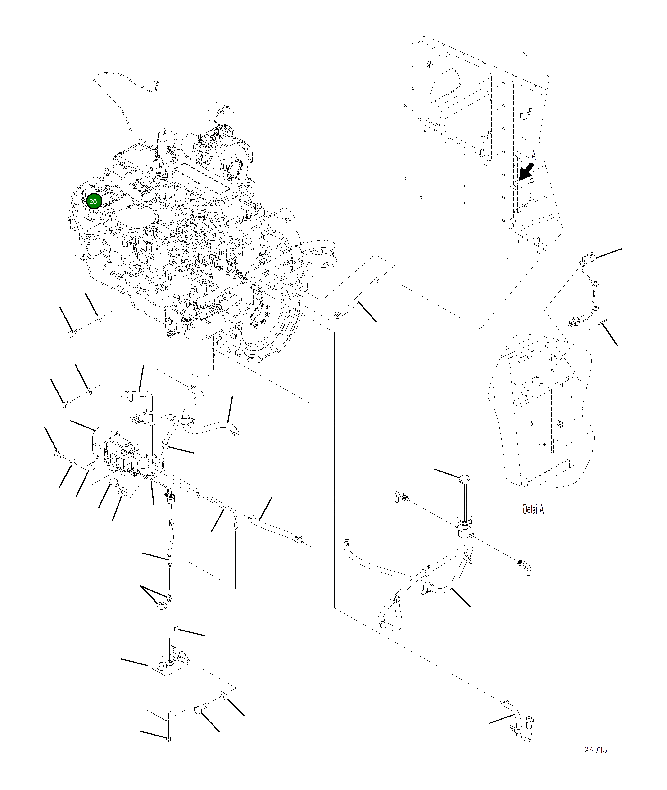 Шланг 4A1-979-2540 Komatsu
