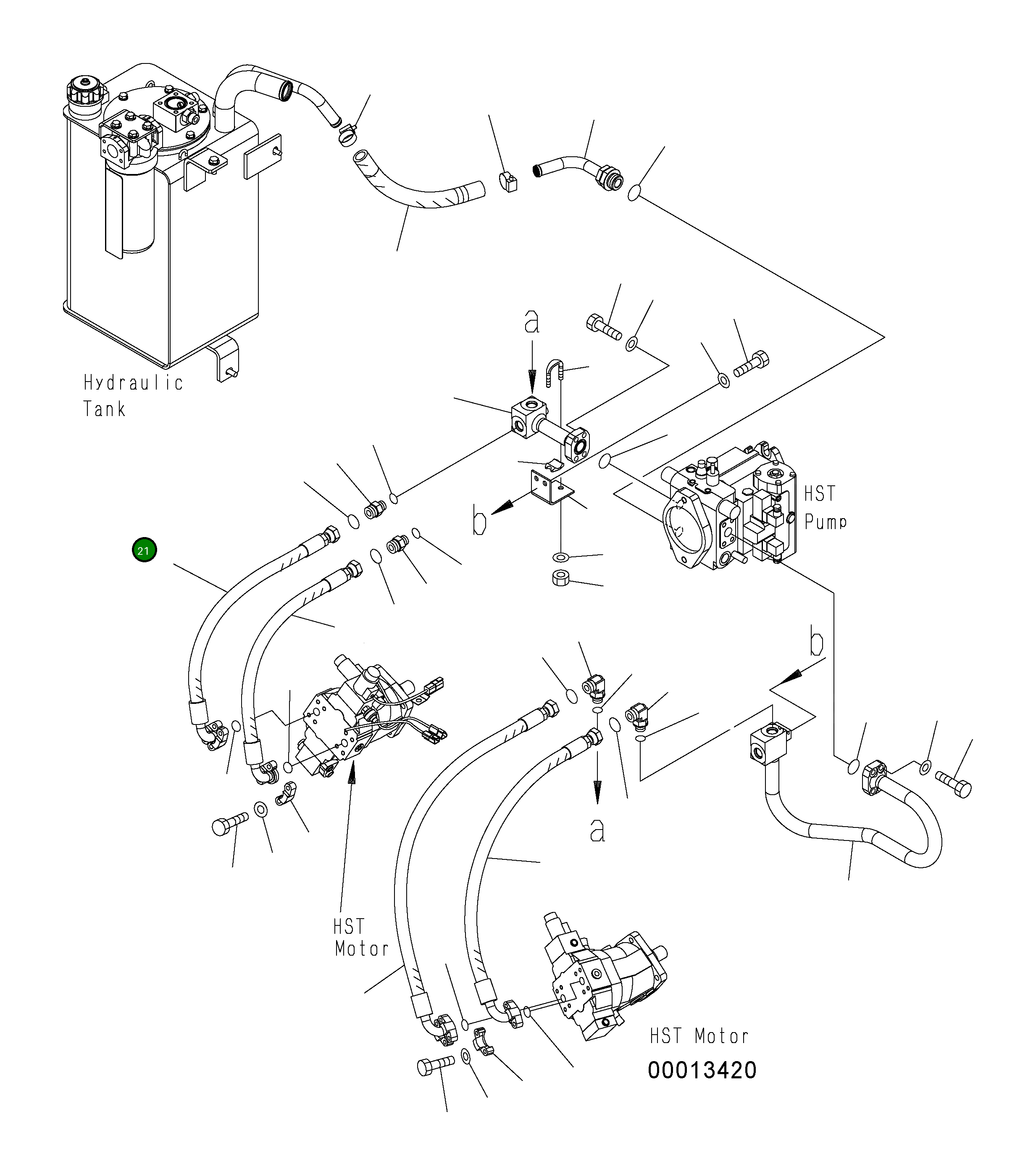 Шланг 416-18-35110 Komatsu