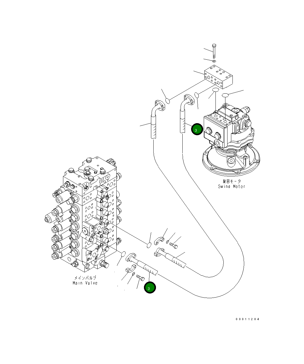 Шланг 22U-62-85740 Komatsu