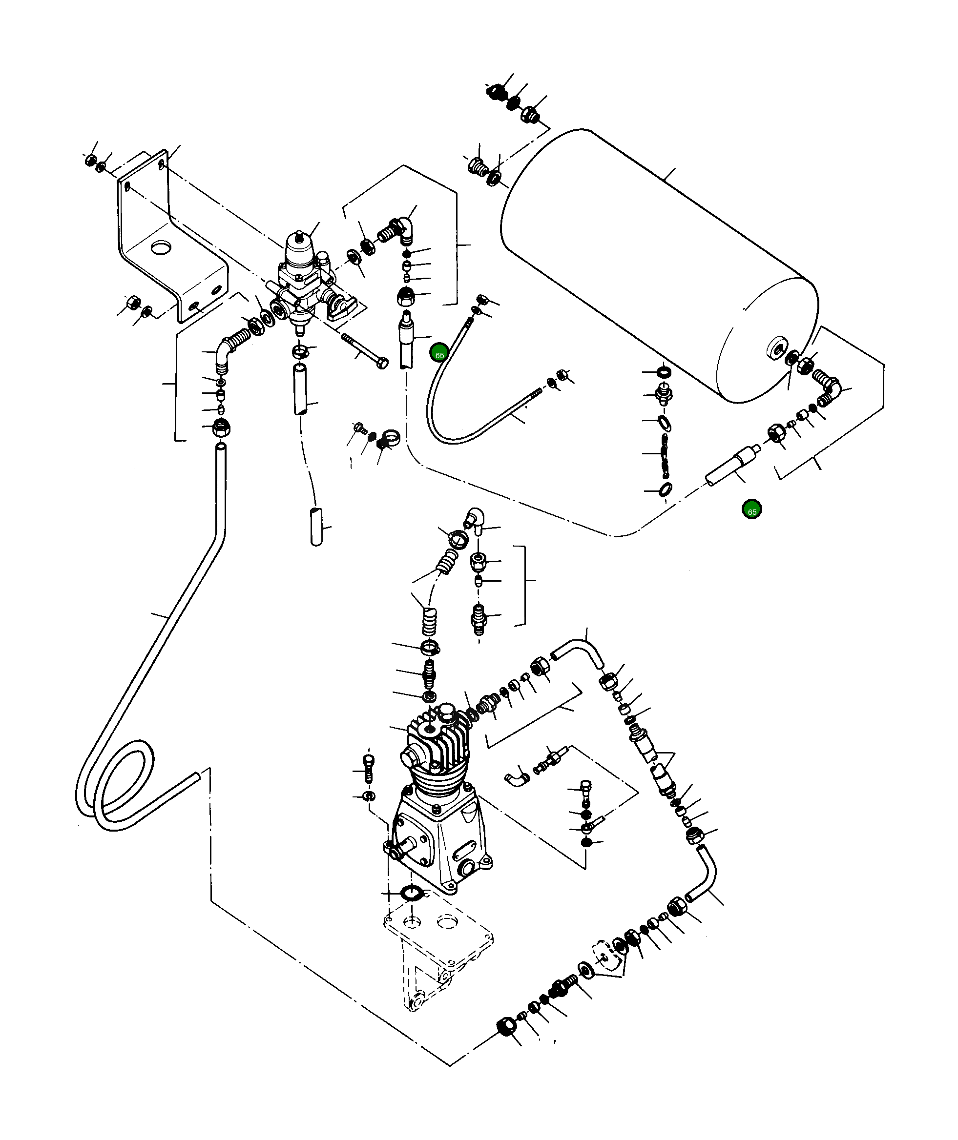 Шланг 3080377M1 Komatsu