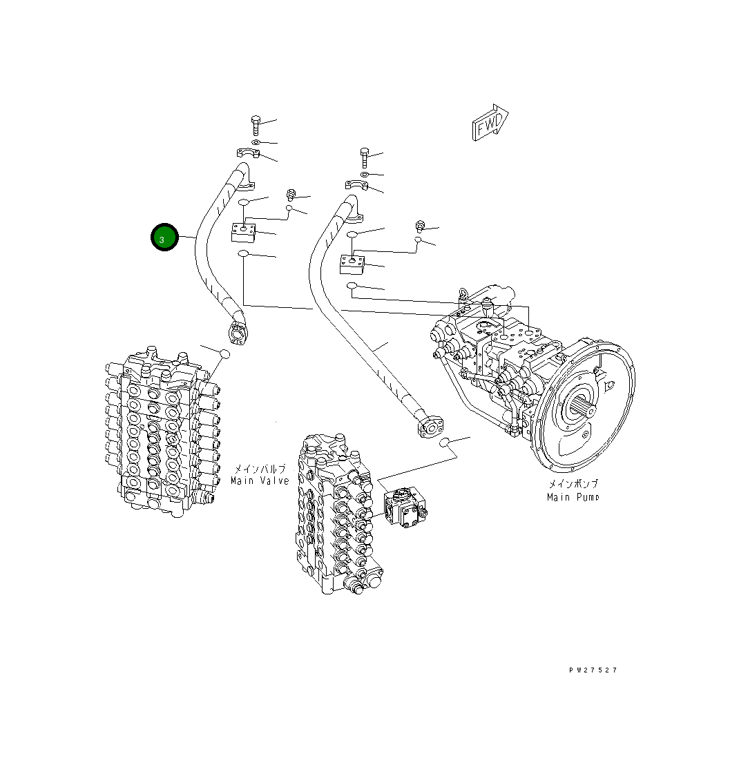 Шланг 8255-62-1121 Komatsu