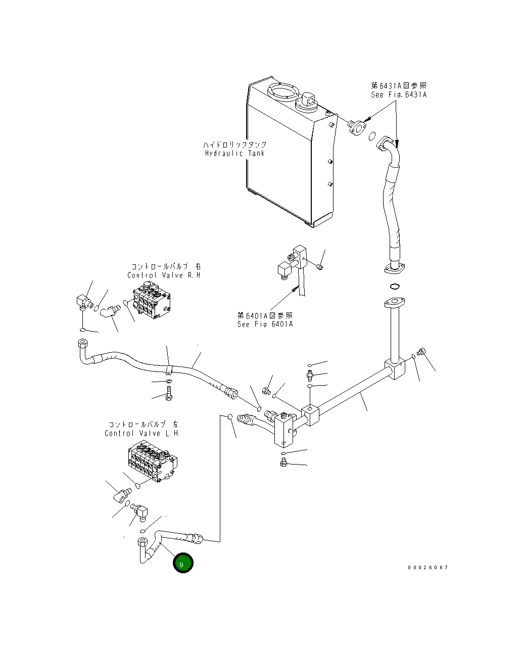 Шланг 23D-60-34880 Komatsu