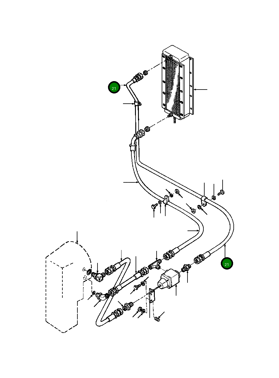 Шланг 121 242 Komatsu