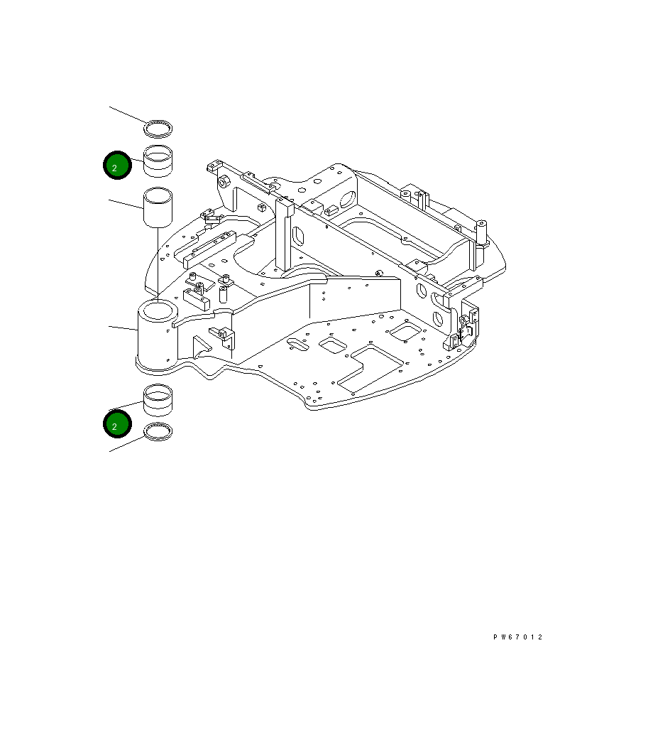 Втулка 22F-70-11530 Komatsu
