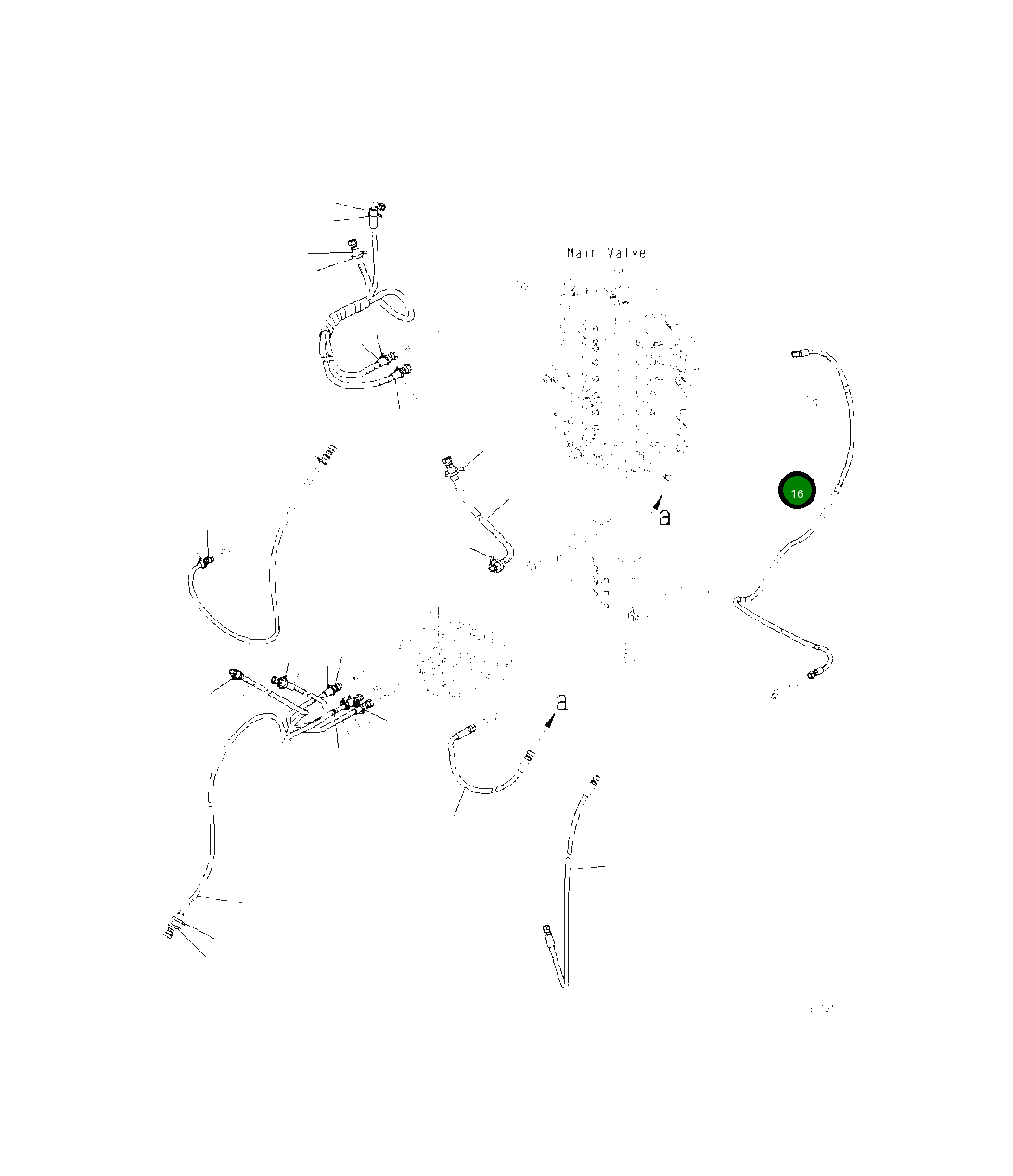 Шланг 2A5-62-13610 Komatsu