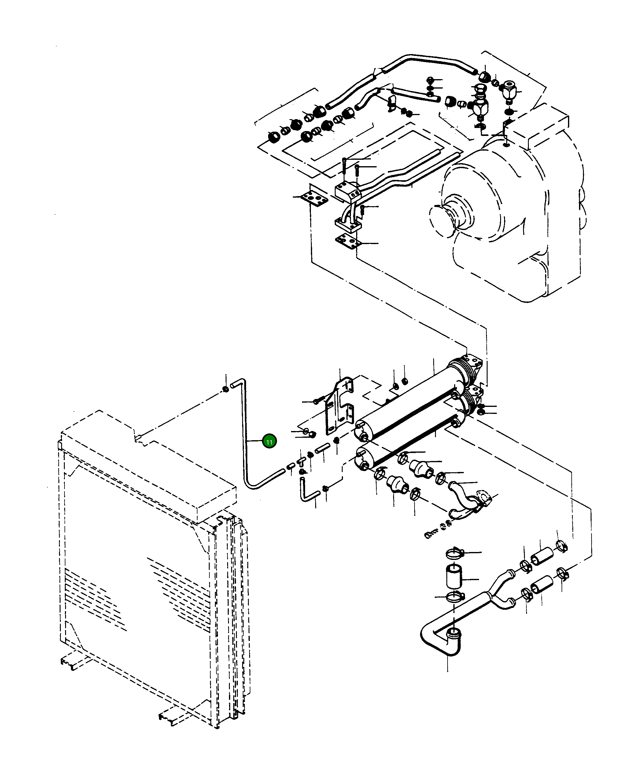 Шланг 3000391X1 Komatsu