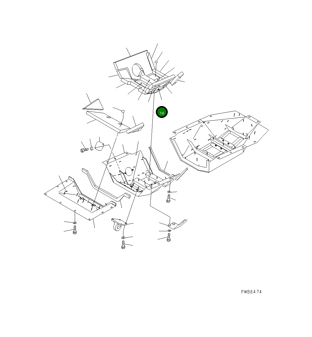 Тканевый элемент 154-862-8740 Komatsu