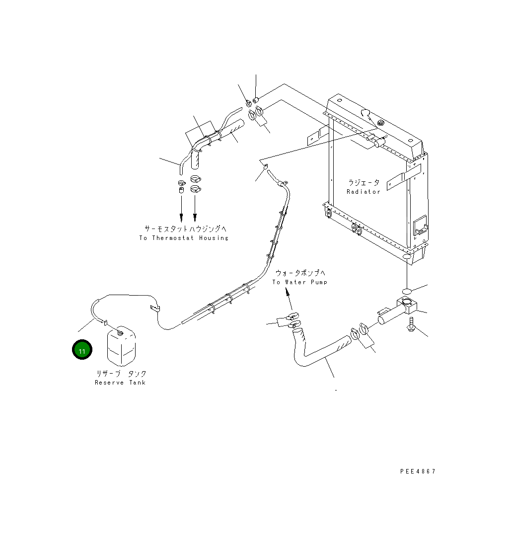Шланг 421-03-22130 Komatsu