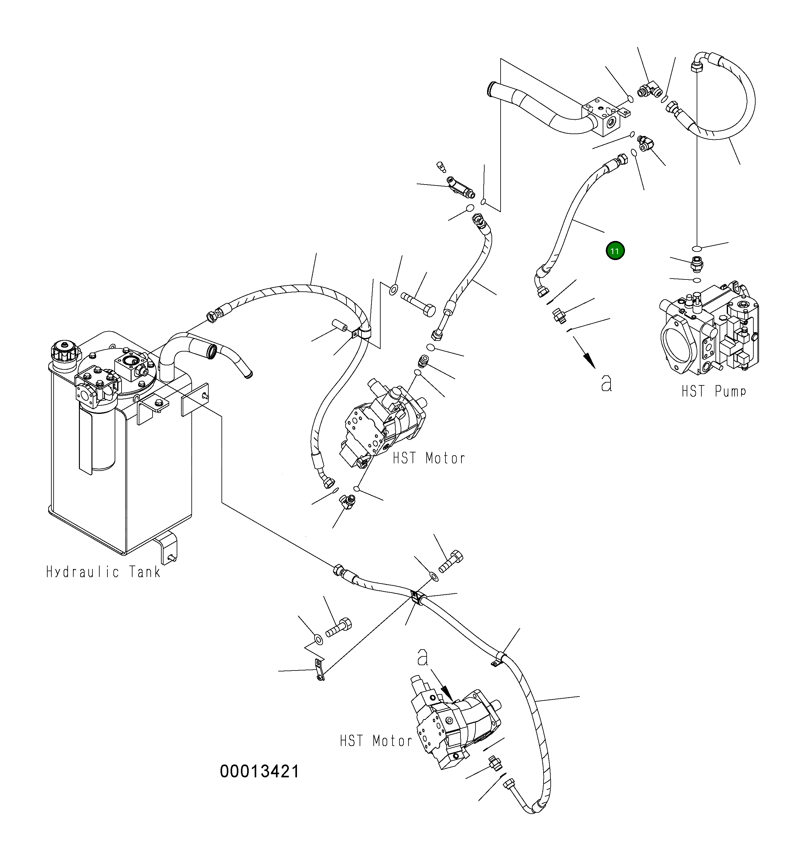 Шланг 416-18-33730 Komatsu
