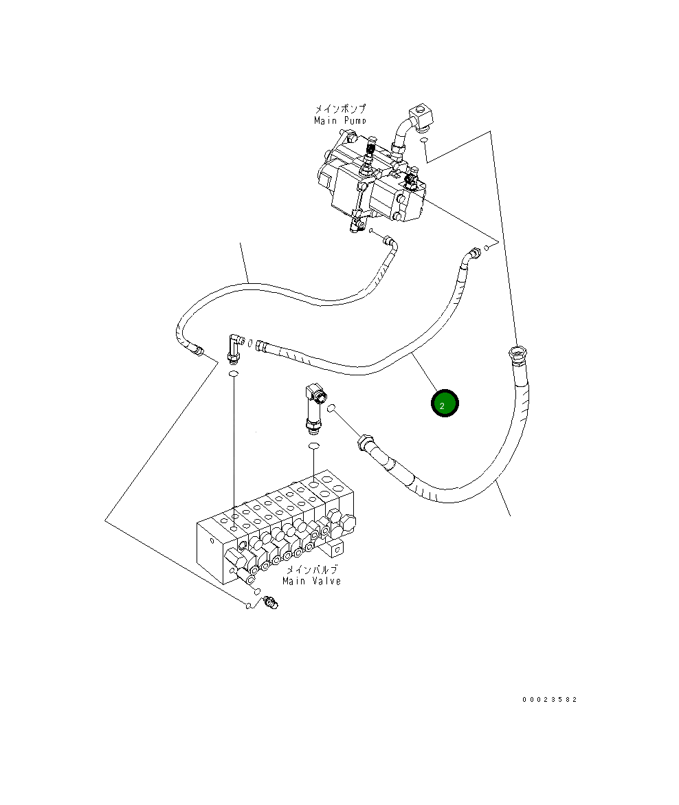 Шланг 22K-62-22421 Komatsu