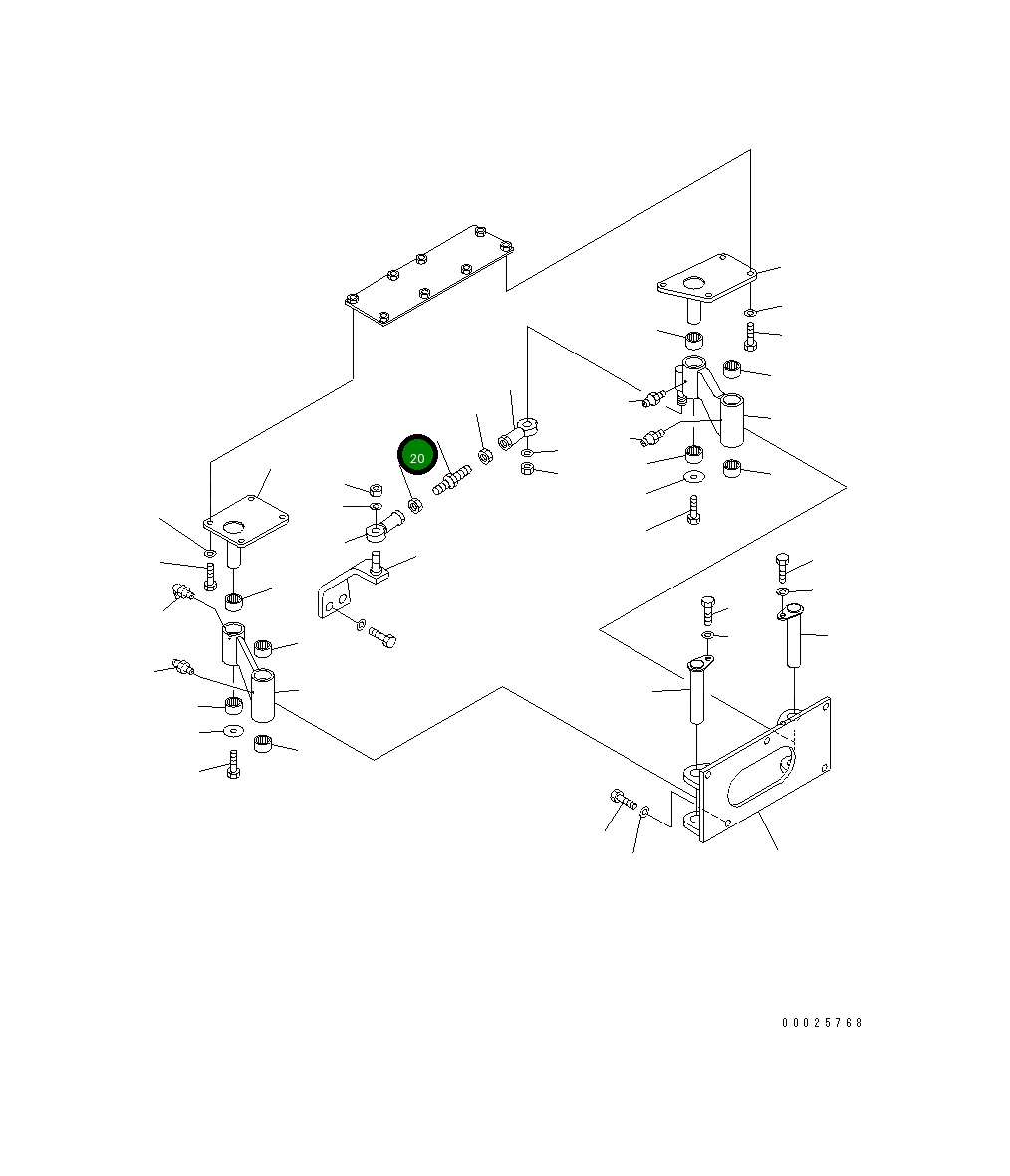 Гайка 01508-31610 Komatsu