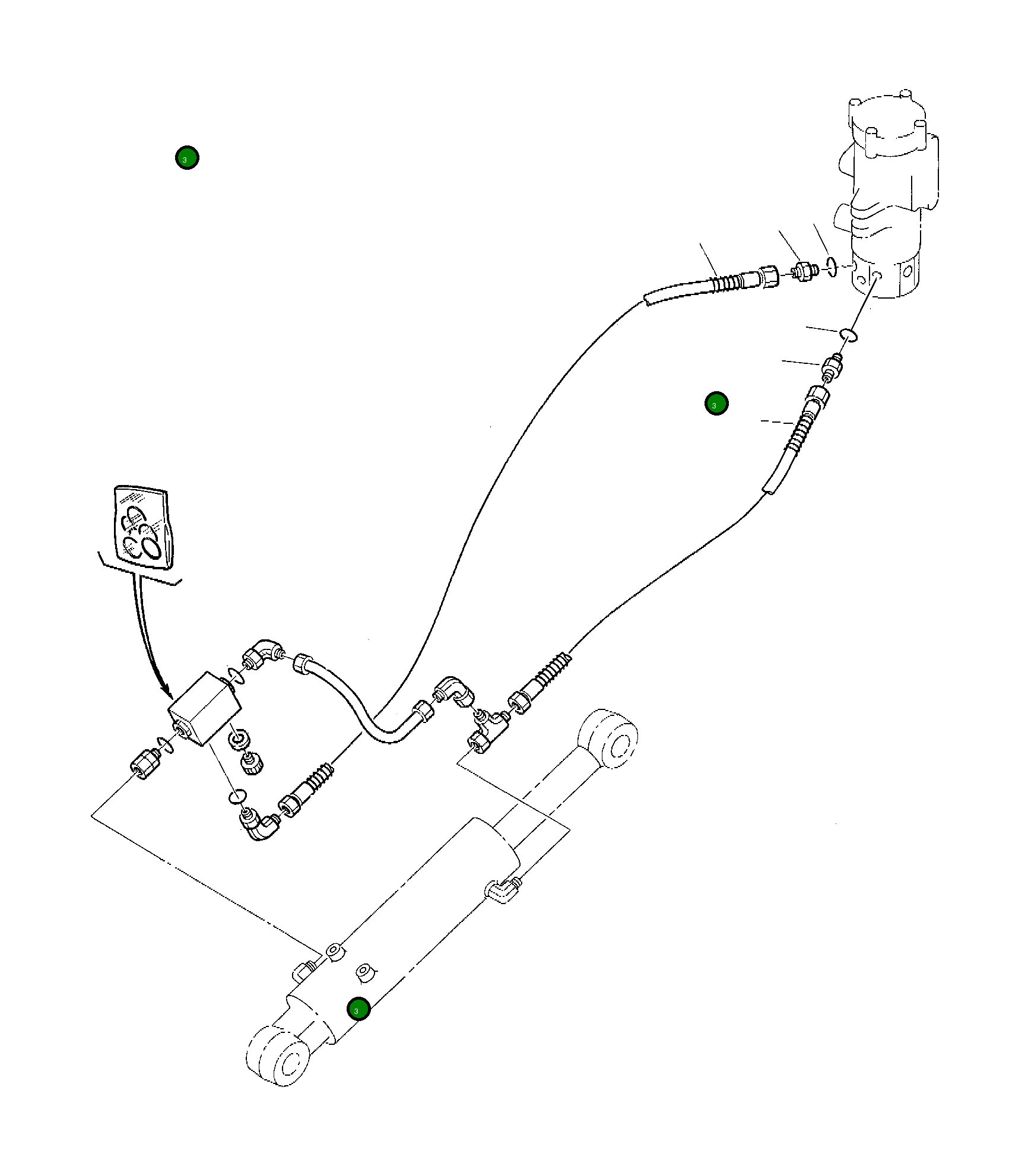 Шланг 392059141 Komatsu