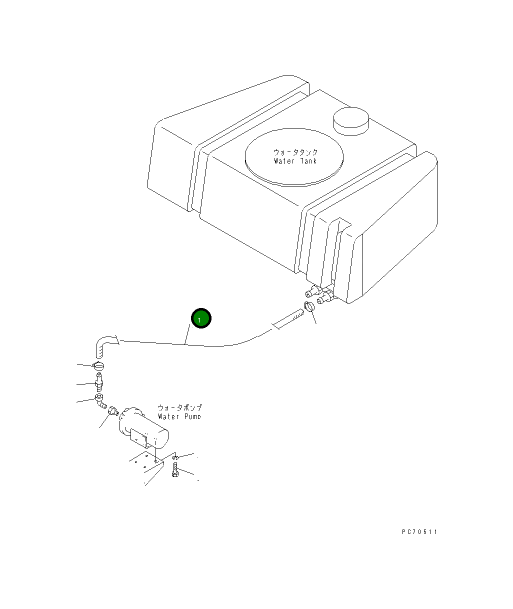 Шланг 267-19-15155 Komatsu
