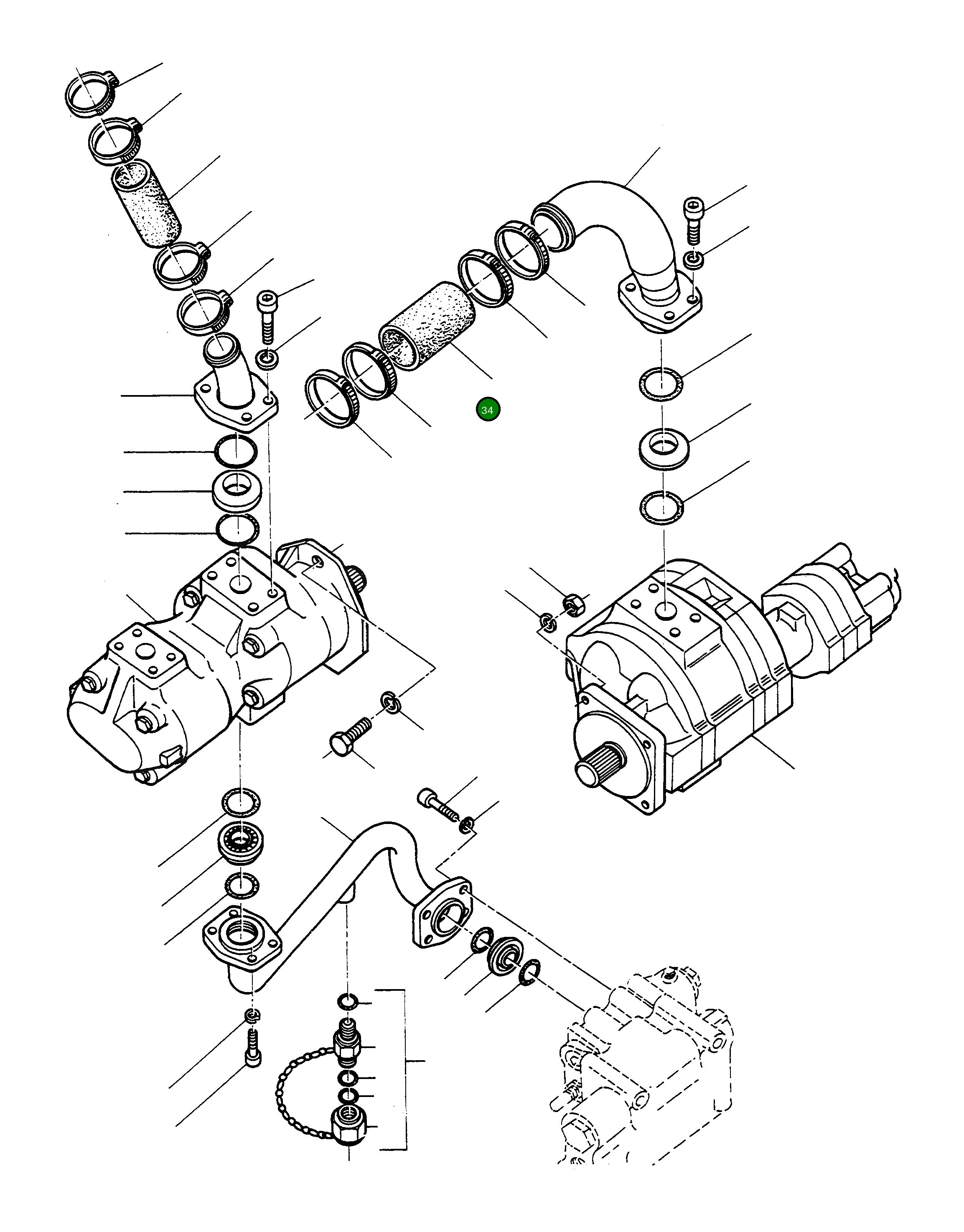 Шланг 2944734M1 Komatsu