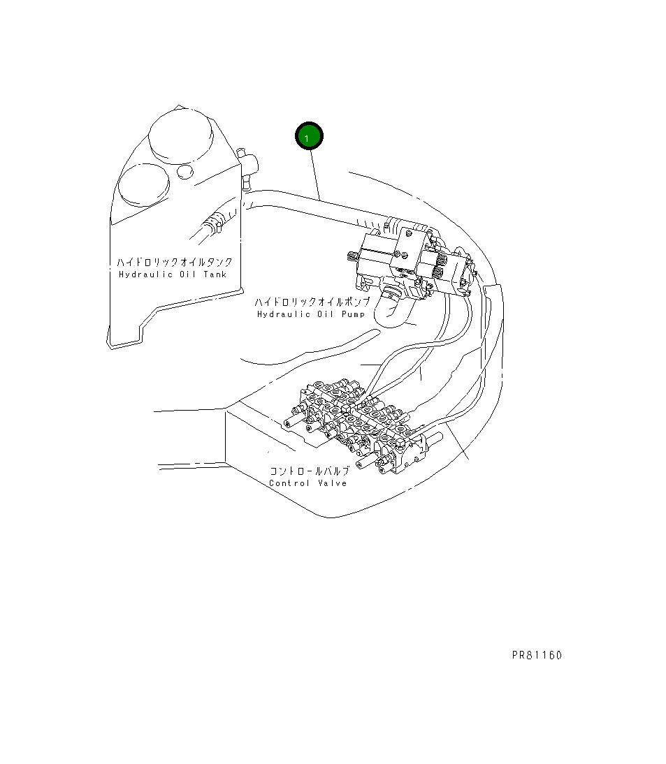 Шланг YM172164-78130 Komatsu