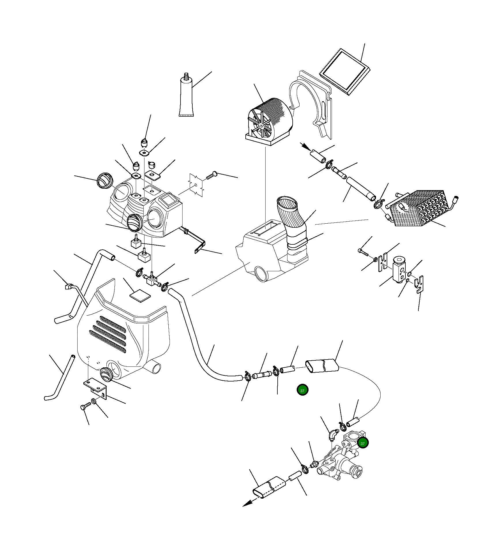 Шланг 37C-942-1680 Komatsu