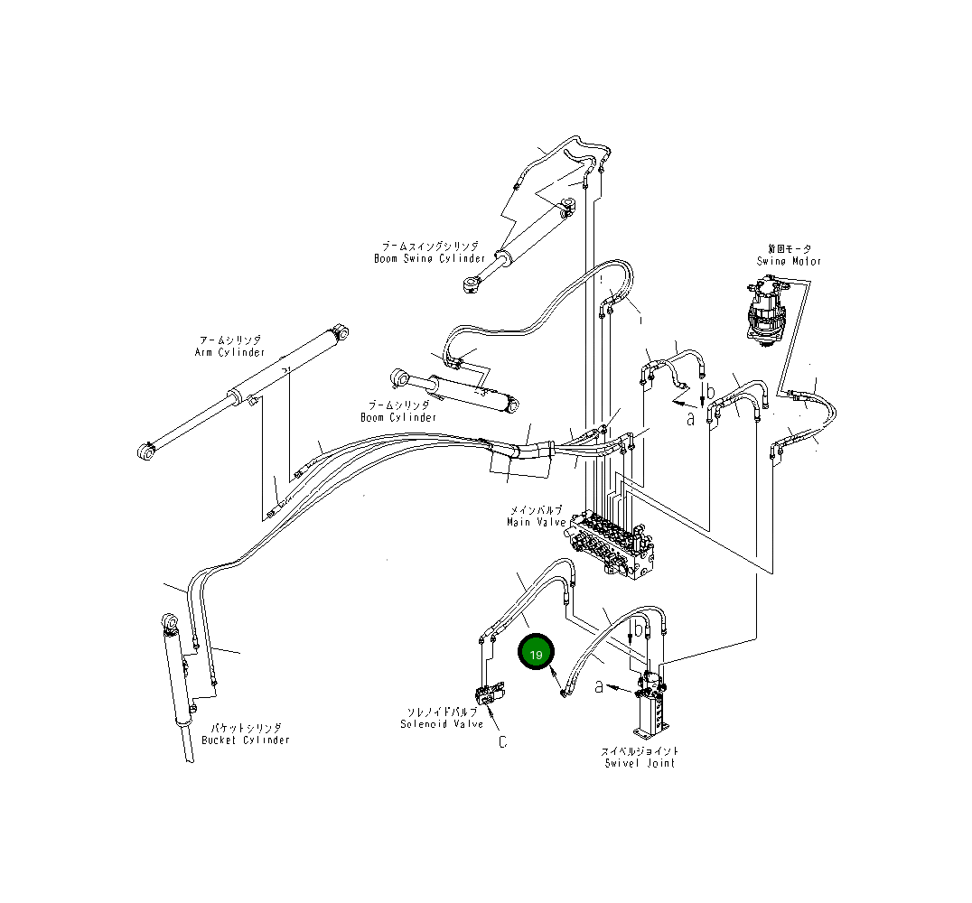 Шланг 22J-62-26660 Komatsu
