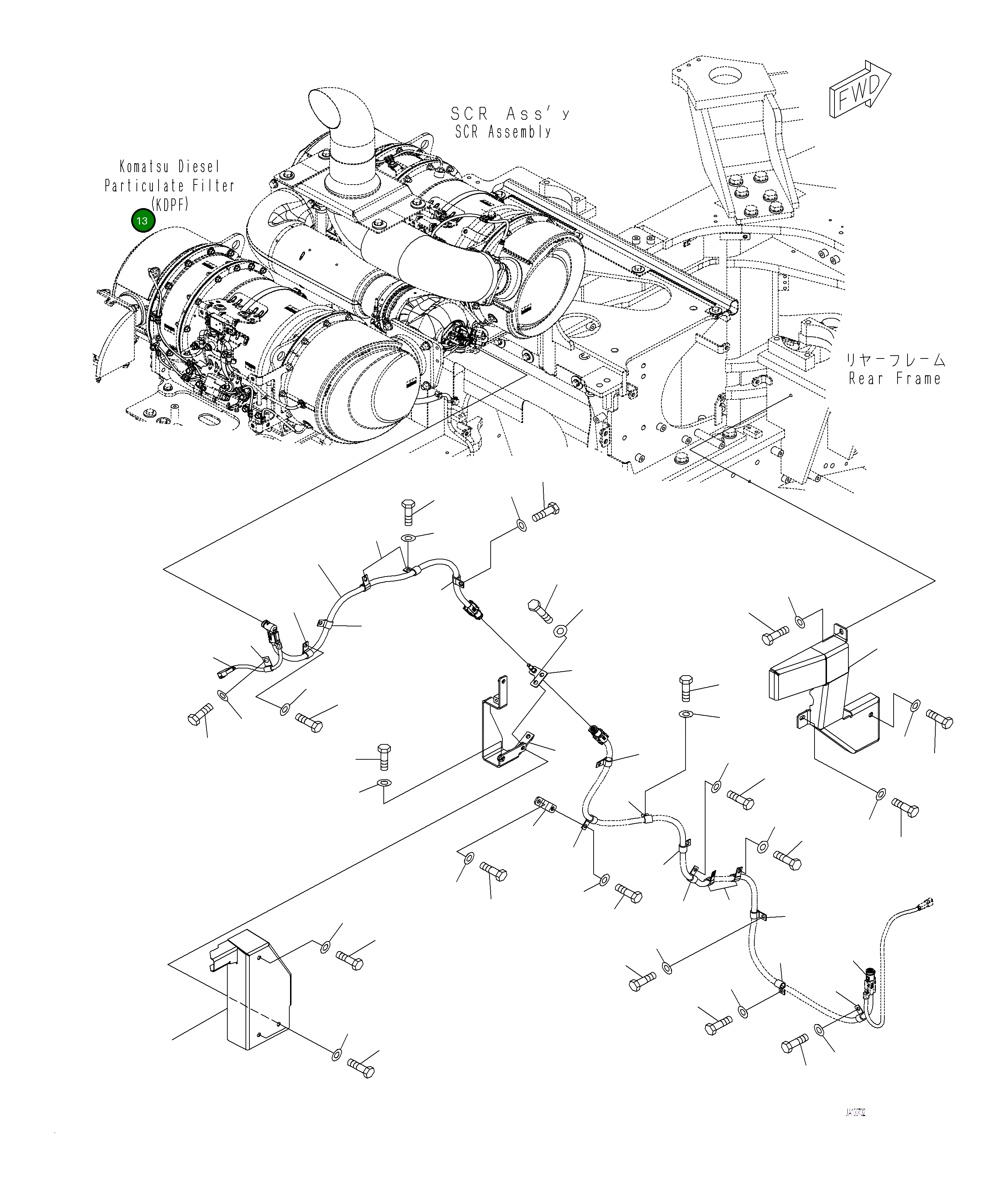 Шланг 421-02-61341 Komatsu