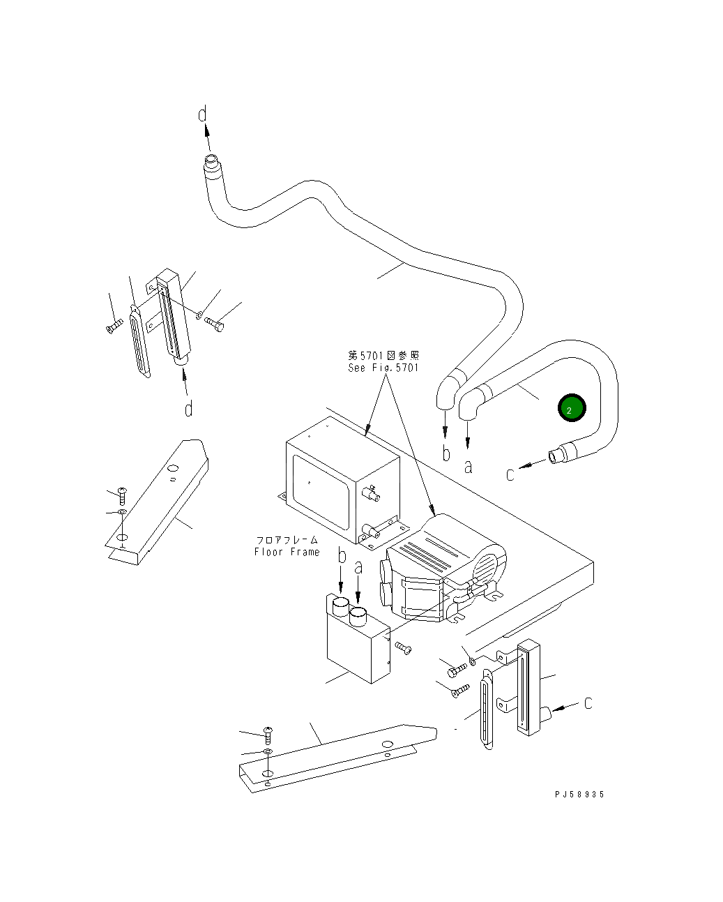 Шланг 23B-807-2330 Komatsu