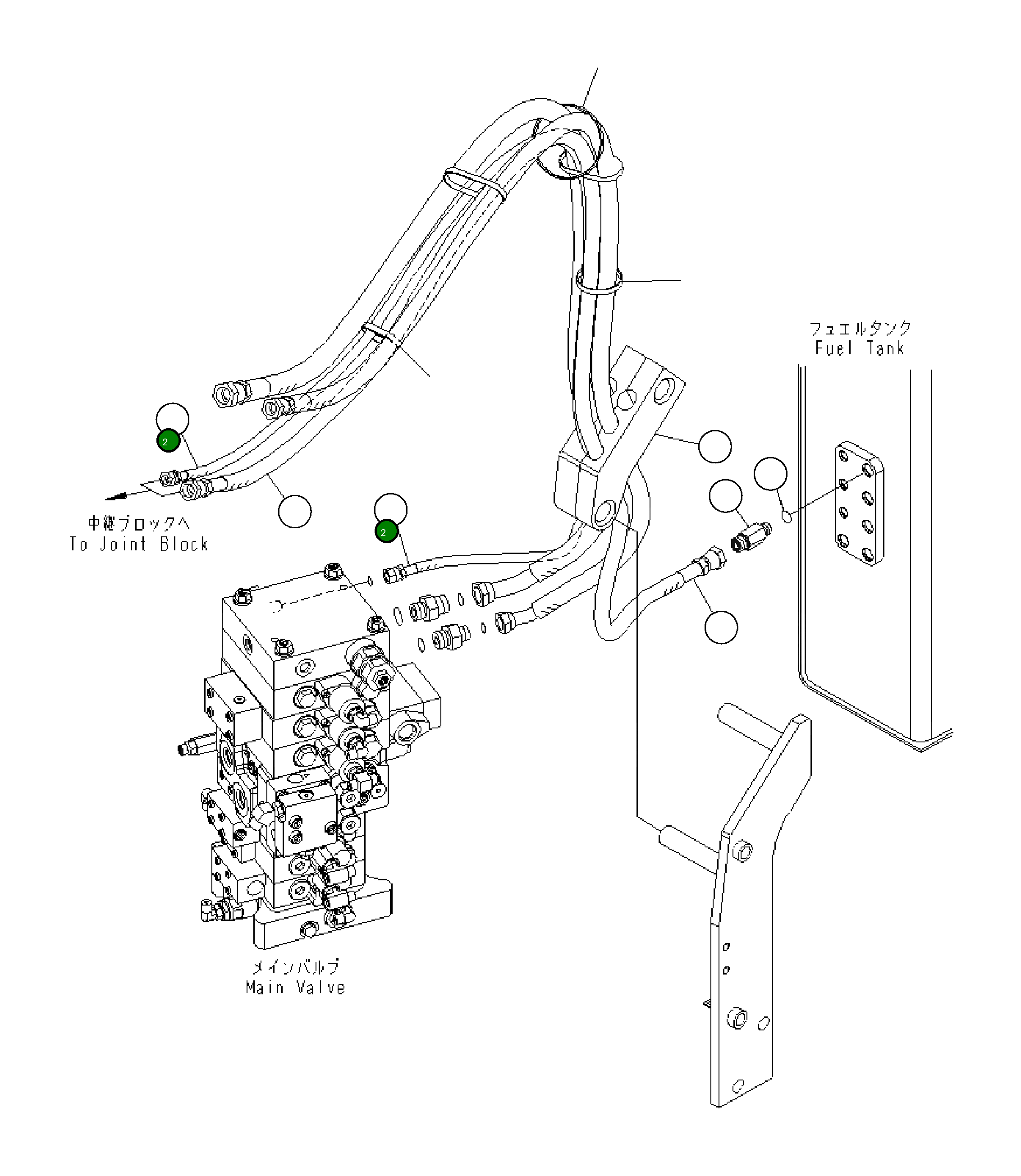 Шланг 21Y-62-25150 Komatsu
