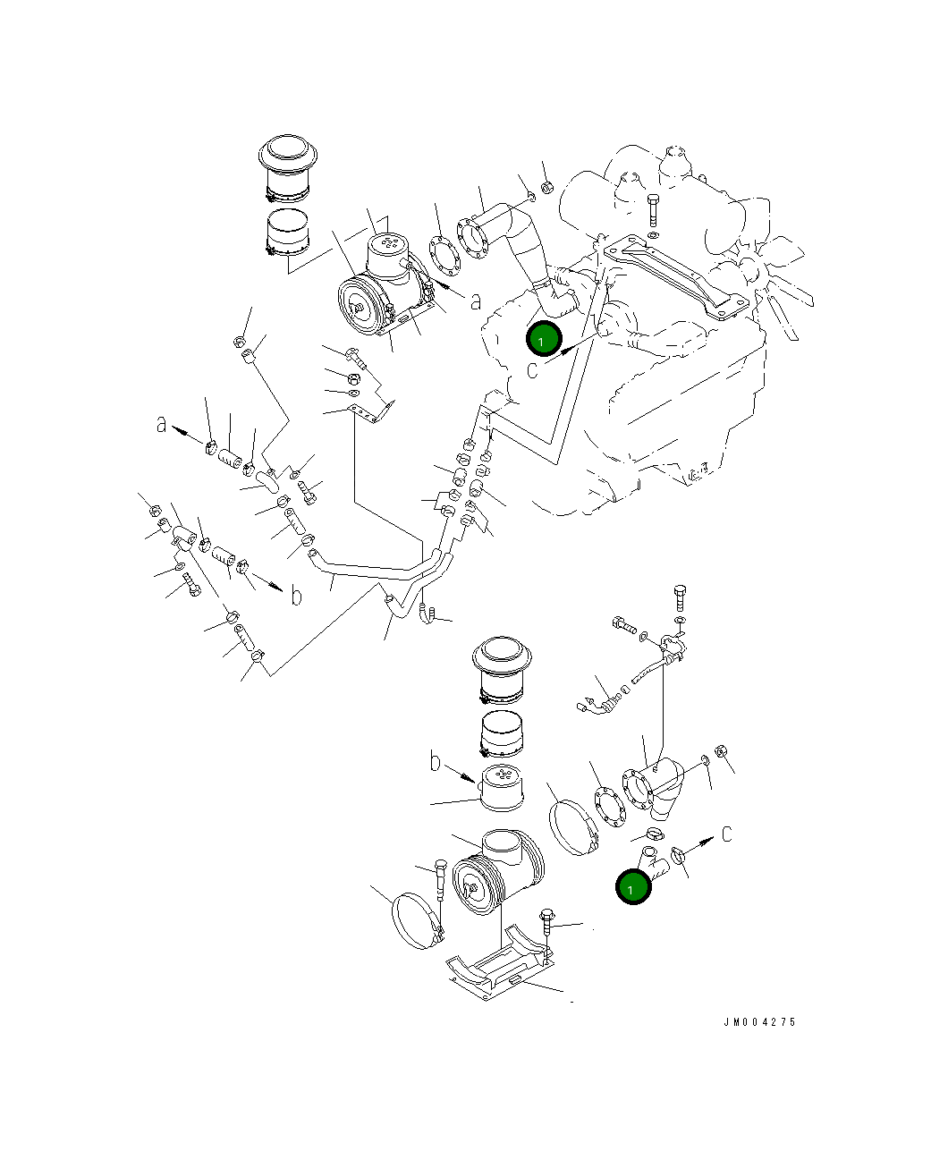 Шланг 6215-11-4750 Komatsu
